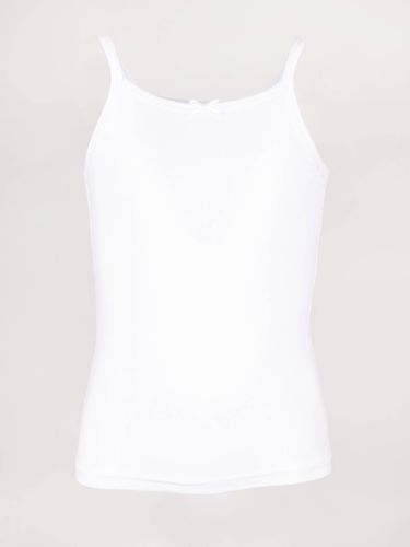 Podkoszulki dziewczęce bawełniane białe 3PAK 122-128 YOCLUB na Arena.pl