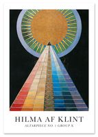 Plakat hilma af klint piramida 70x100 cm