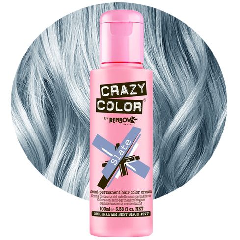 CRAZY COLOR Krem do koloryzacji włosów No. 74 - Slate - 100ml zdjęcie 1