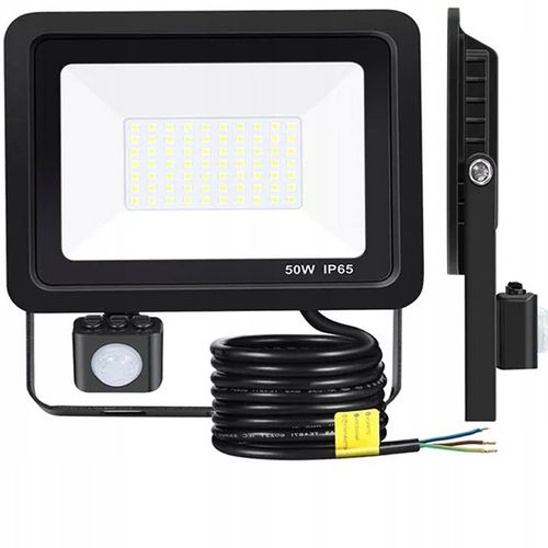 NAŚWIETLACZ HALOGEN LED 50W Z CZUJNIKIEM RUCHU ZMIERZCHU LAMPA na Arena.pl