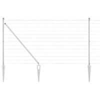 Ogrodzenie z słupkami Srebrny 1.2 x 25 m Stal