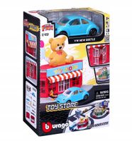 2X MIASTO BBURAGO Sklep z zabawkami + VW NEW BEETLE