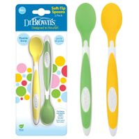 DR BROWN'S ELASTYCZNE ŁYŻECZKI DO KARMIENIA DZIECI 2 sztuki