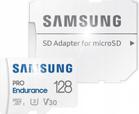 KARTA PAMIĘCI z adapterem SAMSUNG Pro Endurance microSD 128GB