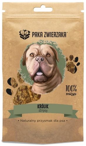 100% Królik - przysmak dla psa bez sztucznych dodatków Paka Zwierzaka 70g na Arena.pl