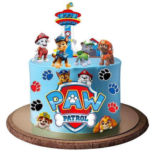 Jadalne Dekoracja z opłatka cukrowego PSI PATROL NIEBIESKI wycięte na Arena.pl