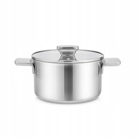 Stalowy Garnek z pokrywką 18 cm, 2,5l | Maestro MR-3521-18