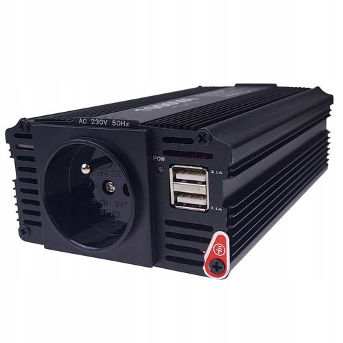 Przetwornica samochodowa inwerter napięcia DC/AC 12V 230V 800W | SinMod na Arena.pl