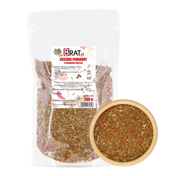 Pomidor z bazylia i czosnkiem 200g zdjęcie 1