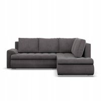 KANAPA NAROŻNIK FORESTA XL CIEMNY SZARY Rozkładana POSO SZTRUKS