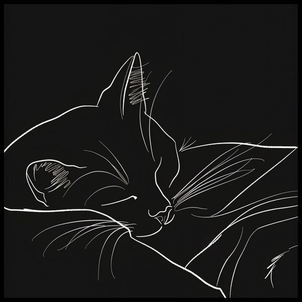 Plakat 70x70cm Nocny Spokój zdjęcie 2