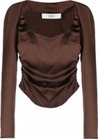 ELLEME jedwabny top z okrągłym dekoltem R38