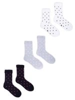 Skarpety dziewczęce frotte w kropki 3PAK 27-30 YOCLUB