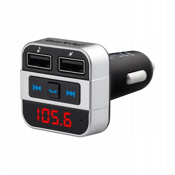 Transmiter FM Peiying BT 2xUSB ładowarka Bluetooth 12 - 24 V AUX zdjęcie 1