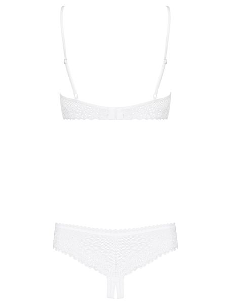 Komplet Otwarte Stringi Biustonosz Obsessive S/M zdjęcie 2