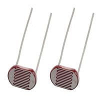 2x 5539 GL5539 fotorezystor czujnik światła 5mm 30-90 kOhm 150V