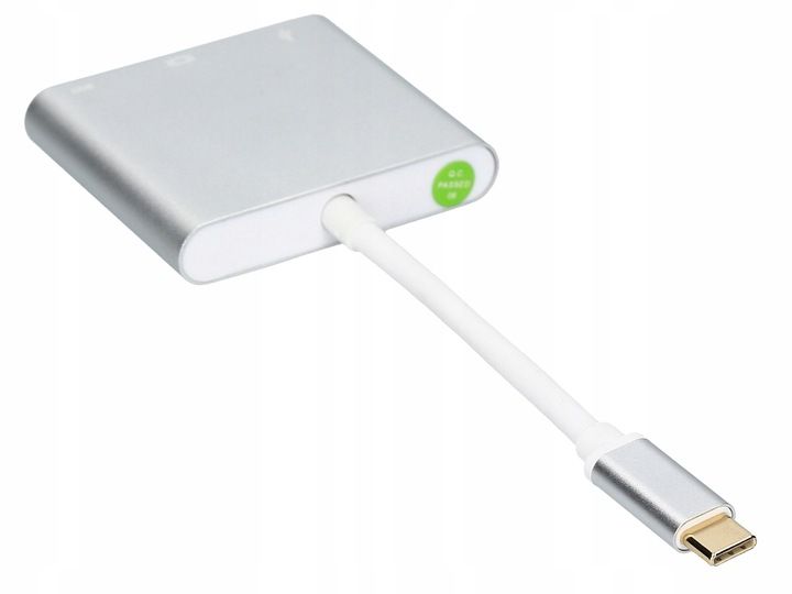 ADAPTER USB C HDMI+USB 3.0+PD 4K HUB MacBook 3w1 zdjęcie 10
