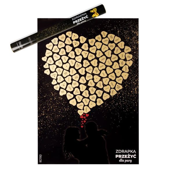 Zdrapka Przeżyć dla Pary plakat bucket list mapa zdjęcie 1