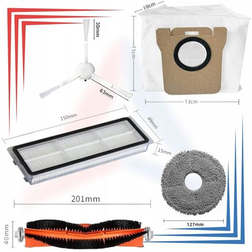 Akcesoria do odkurzacza Xiaomi MI Robot Vacuum X10+ PLUS/X20+ na Arena.pl