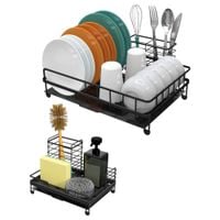 Ociekacz Do Naczyń Sztućce Organizer 2szt Czarny