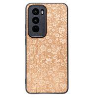 Drewniane Etui Bewood do Oppo Reno 12 5G  KWIATY POLNE ANIEGRE