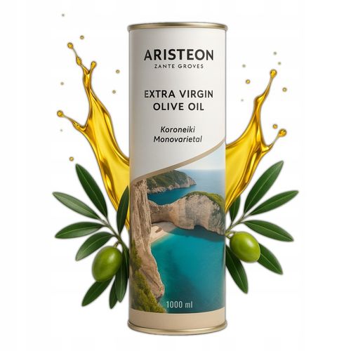 Oliwa z oliwek EXTRA VIRGIN Grecka 1L TŁOCZONA NA ZIMNO ARISTEON 1000 ml na Arena.pl