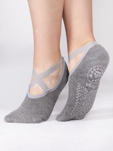 Skarpety stopki do jogi z ABS czarne i szare 2PAK 35-38 YOCLUB na Arena.pl