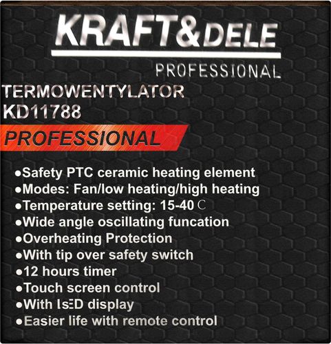 Termowentylator 2000W + pilot KD11788 na Arena.pl