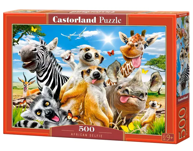 Puzzle 500 elementów. Afrykańskie selfie zdjęcie 1