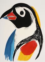 Plakat 13x18cm Portret Ptaka