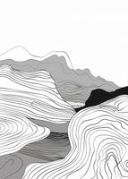 Plakat 50x70cm Geometryczne Wzniesienia