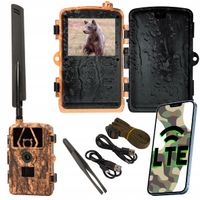 KAMERA LEŚNA FOTOPUŁAPKA GSM MYŚLIWSKA IR WODOODPORNA IP66 8K 60MP LTE