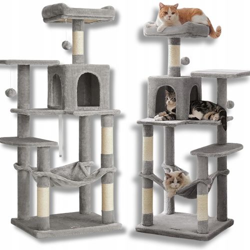 DRAPAK DLA KOTA DUŻY XL LEGOWISKO WIEŻA SŁUPEK DOMEK 6 POZIOMÓW 143cm na Arena.pl