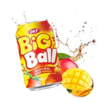 Big Ball OKF napój koreański o smaku mango z dużymi kawałkami owoców niegazowany 340ml