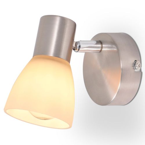 Lampy ścienne, 2 szt, E14, srebrne na Arena.pl