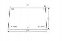 szyba przednia ciągnika URSUS 4512, 4514, 5314 kabina Standard 31976K91
