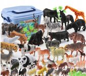 ZESTAW FIGUREK-I DZIKIE ZWIERZĘTA SAFARI 58 SZT.