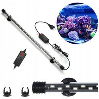 ŚWIETLÓWKA LED DO AKWARIUM BIAŁE ŚWIATŁO 36 LED WODOODPORNA UCHWYT 12W