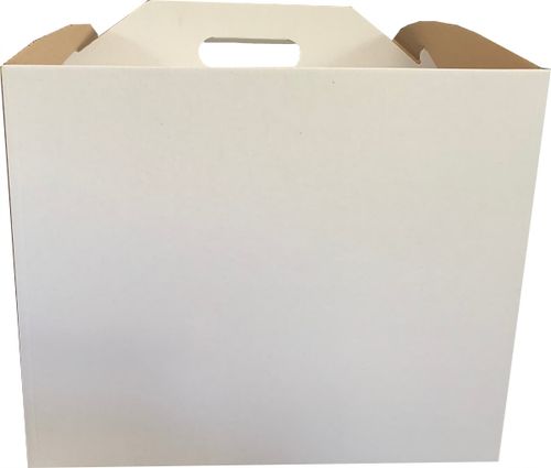 PUDEŁKO KARTON OPAKOWANIE NA TORT Z RĄCZKĄ 30x30x28 cm (5 sztuk) + na Arena.pl