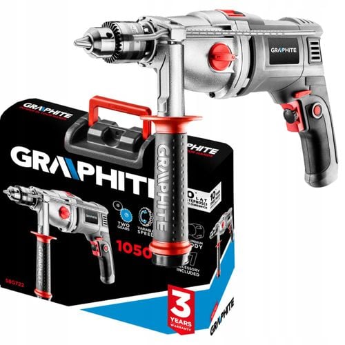 Wiertarka udarowa dwubieg walizka GRAPHITE 58G722 na Arena.pl