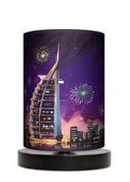 Lampa stołowa - nocna drewniana mała - Carnival