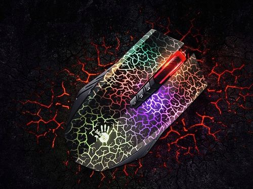 MYSZKA PODŚWIETLANA GAMINGOWA DLA GRACZY A4TECH A70 PRZEWODOWA + PODKŁADKA na Arena.pl