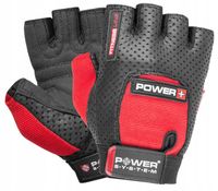 RĘKAWICZKI TRENINGOWE na siłownię fitness do ćwiczeń POWER PLUS-RED S