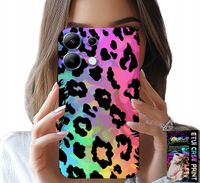 ETUI DO XIAOMI NOTE 13 PRO 5G - KOLOROWA TĘCZOWA PANTERKA PLECKI SZKŁO