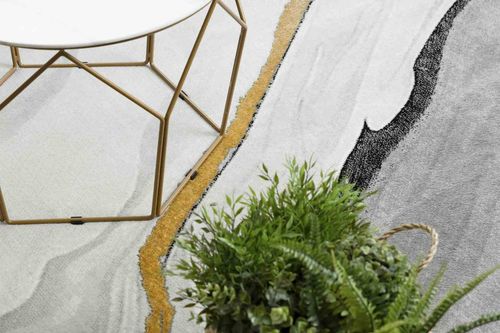 RUG/LU/ESTEMA/MARBLE/BLACK+GOLD/120x170 na Arena.pl