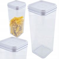 POJEMNIK DO PRZECHOWYWANIA PRODUKTÓW SUCHYCH Z POKRYWKĄ 2.25L TRANSPARENTNY