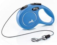 Smycz automatyczna dla psa z blokadą Flexi Classic linka XS 3m niebieska