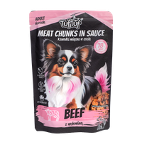 MORKA KARMA DLA PSA TUF TUF Saszetka kawałki mięsne z wołowiną 100g