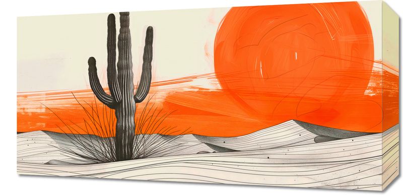 Obraz 60x30cm Kaktus Saguaro zdjęcie 1