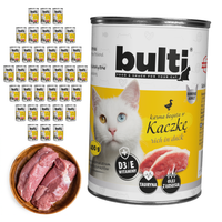 BULTI mokra karma dla kota Kaczka puszka 36x400g Pełnoporcjowa